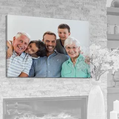 Gallery-wrapped canvas