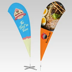 Teardrop flags