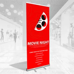Retractable banner stands