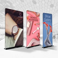 Tension fabric displays